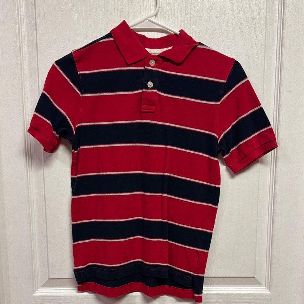 Urban Pipeline Red and Blue Striped Polo Shirt